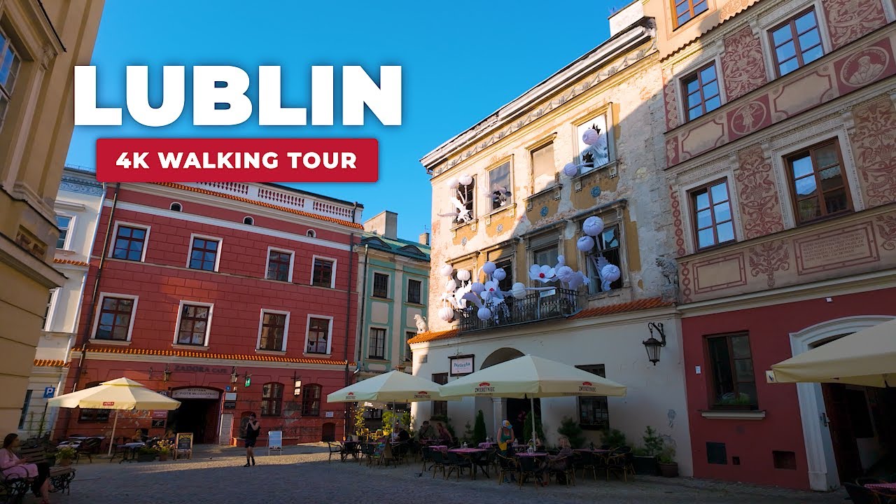 Lublin, Poland - 4K Walking Tour - Soothing Old Town Walk