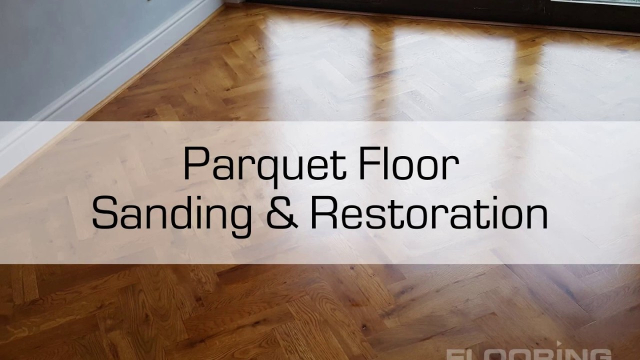 How We Revived This Worn Herringbone Parquet Floor | Sanding & Gloss Finish