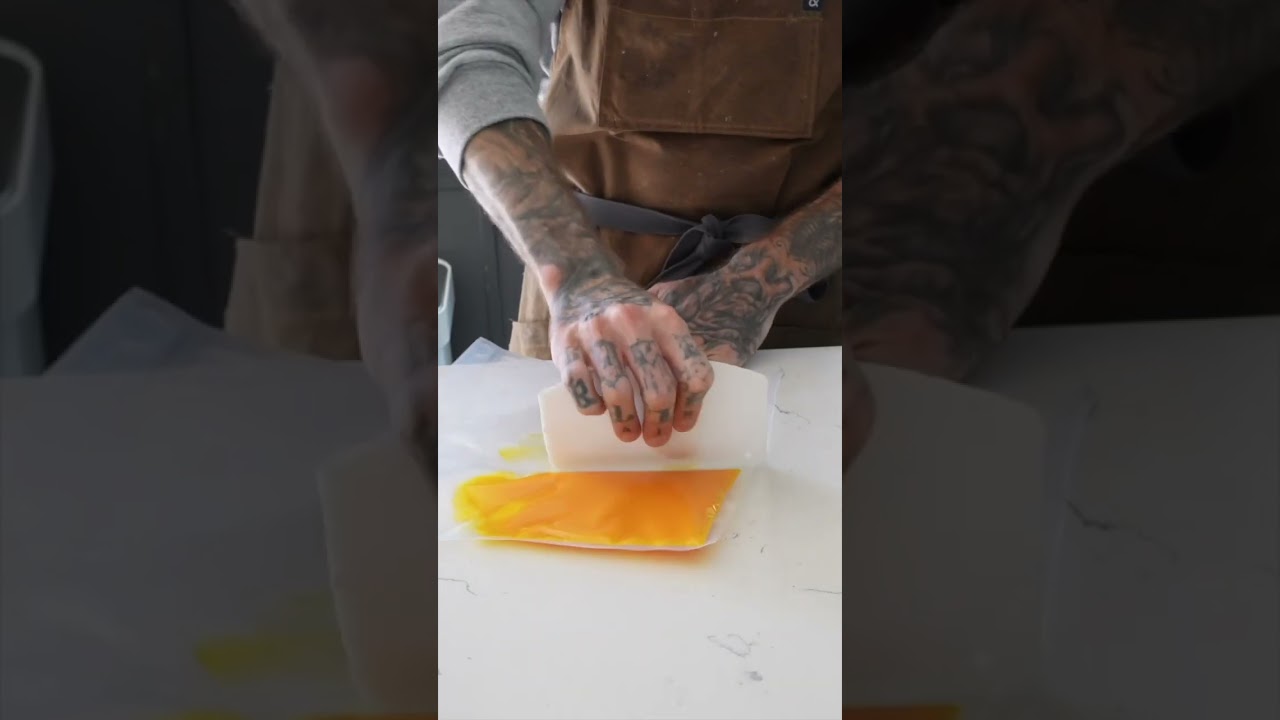 It&rsquo;s raw. Tartare with smoked egg yolk