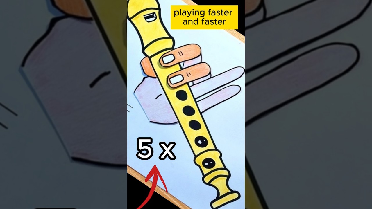 Playing the recorder faster and faster