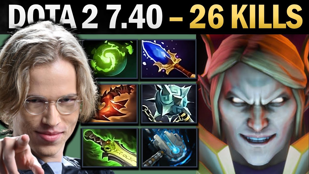 Invoker Mid with 26 Kills and 1000 GPM - Pro Dota Gameplay