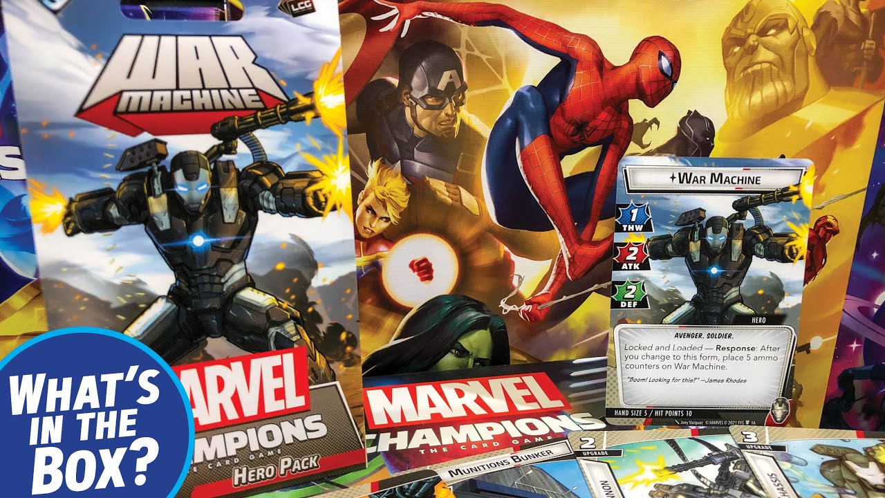 Marvel Champions WAR MACHINE Hero Pack Unboxing and Card Overview