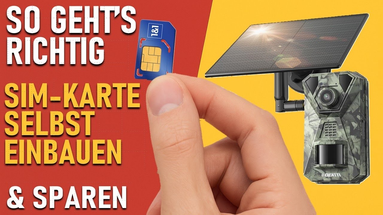 Funk Wildkamera mit eigener SIM betreiben – So sparst du richtig Geld!