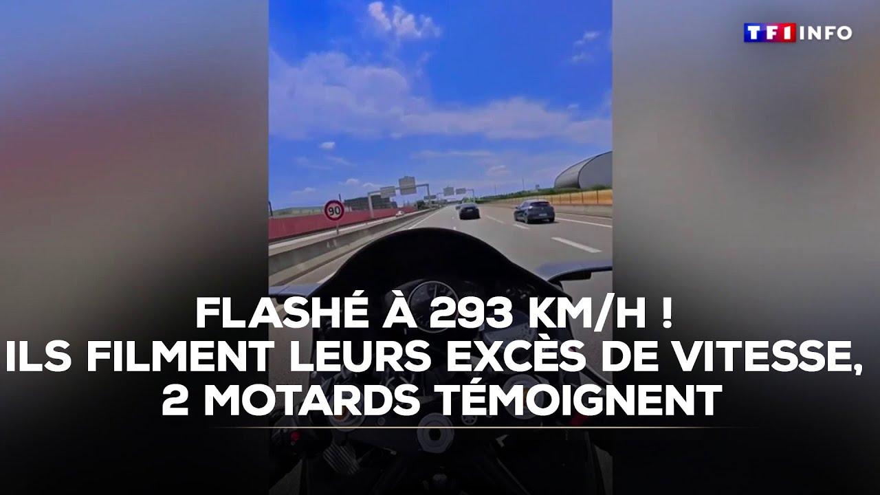 Flashé à 293 km/h ! Arrêtés après avoir filmé leurs excès de vitesse, deux motards témoignent