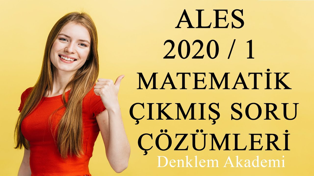ALES 2020/1 Sayısal Soru Çözümleri Part 1
