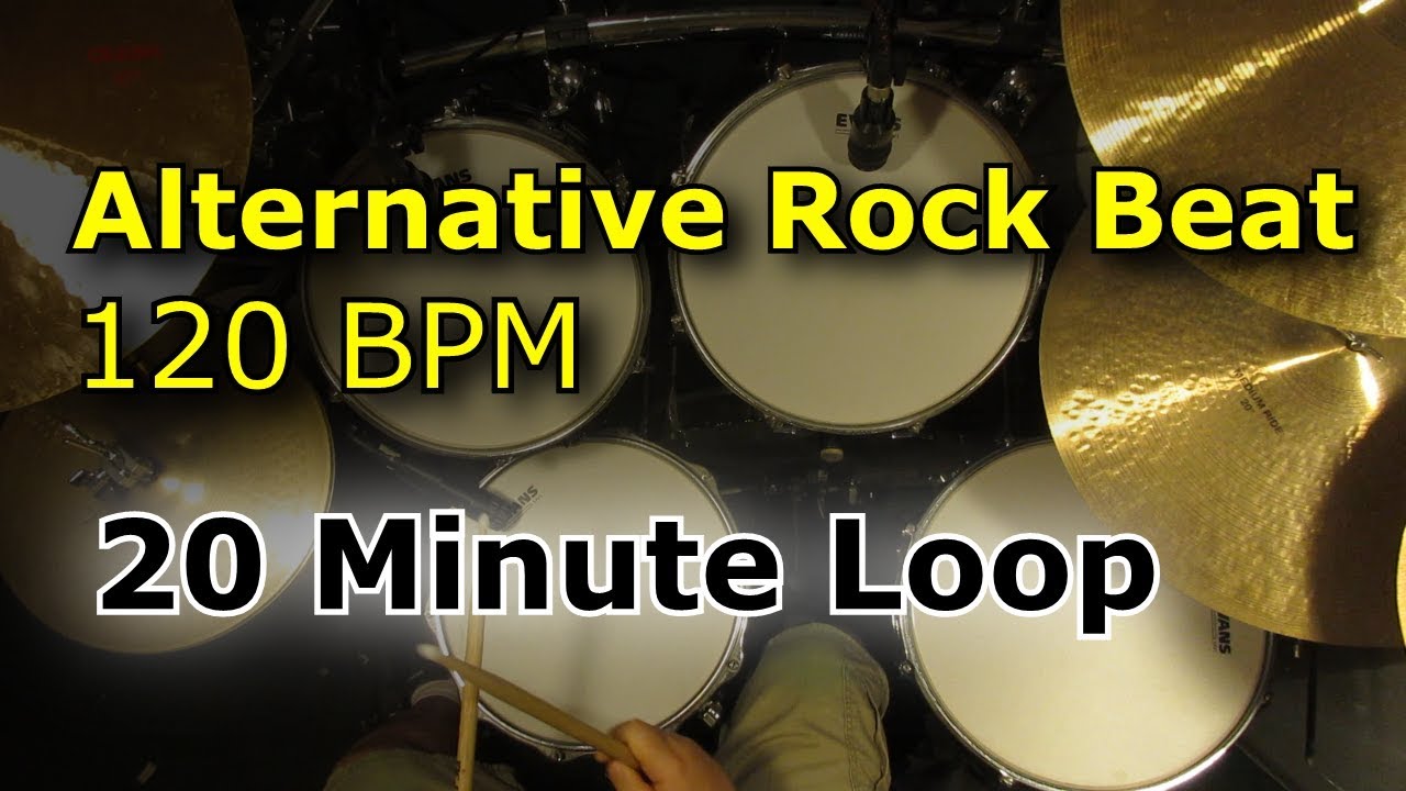 Alternative Rock 120 BPM [20 Minute Drum Loop]