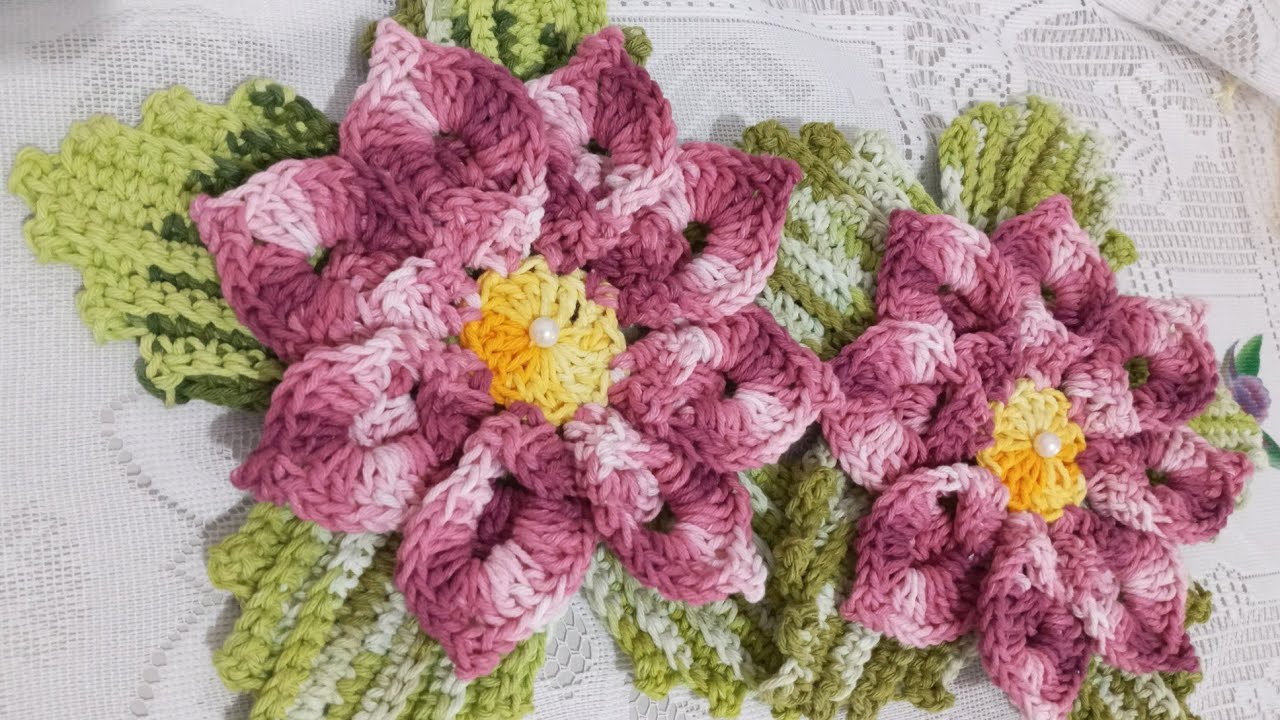 Flor Margarida bicuda em croche