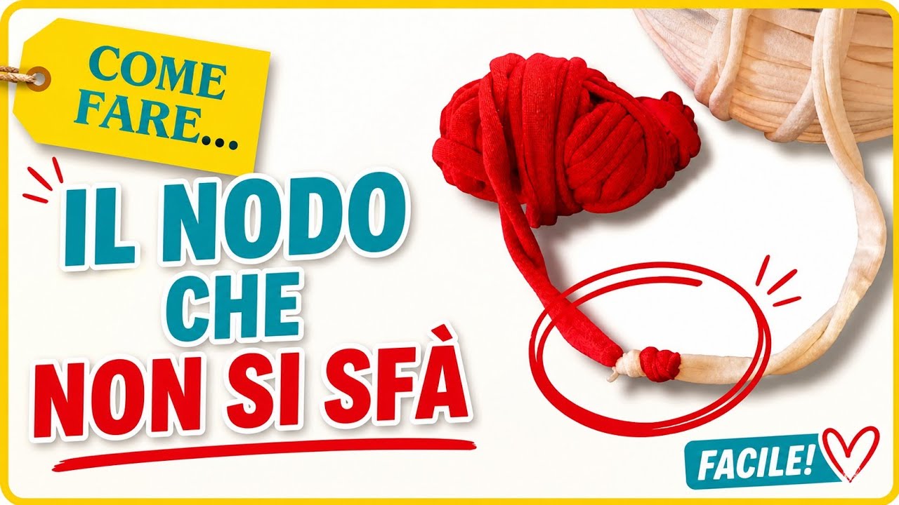 Come Unire due Fili all'Uncinetto | Il Nodo che non si sfà.