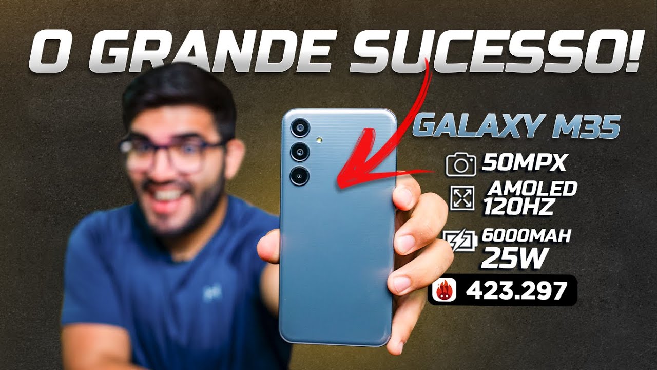 SUCESSO TOTAL! Galaxy M35 foi o Smartphone mais custo benefício dos últimos tempos! (ainda vale?)