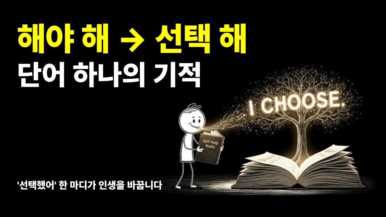 “해야 해” 대신 “선택해”라고 말해보세요. 인생이 달라집니다.