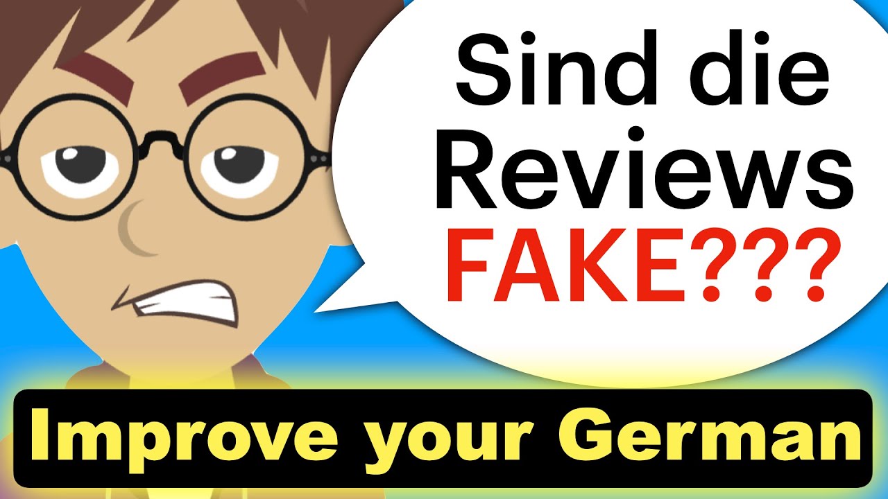 TIPPS gegen Fake Reviews. Learn German A1 A2 B1.