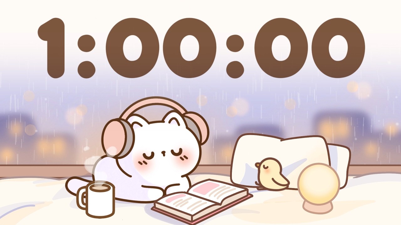 60 Minute Timer 🐱 1 Hour Study Timer for Classroom