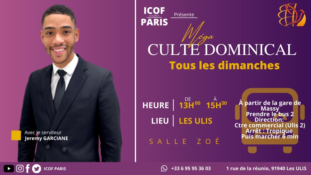 La puissance de Dieu  - Berger Jeremy G. - Culte dominical ICOF Paris -03/10/21