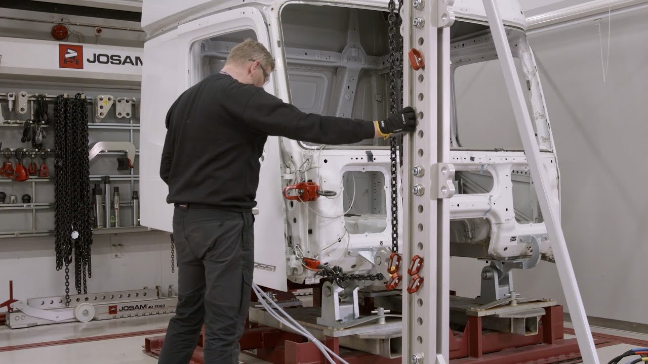 Josam collision repair - cab straightening