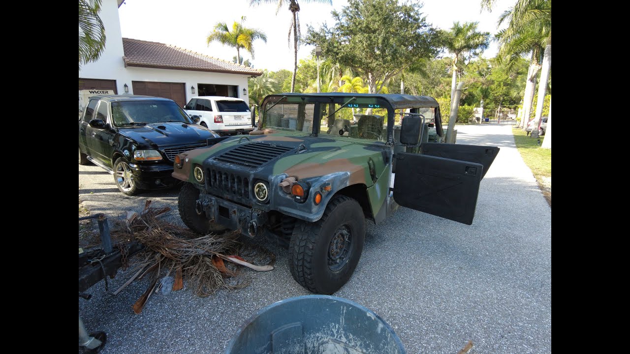 Installing a Bazooka sound bar on my Hummer Hmwv M998
