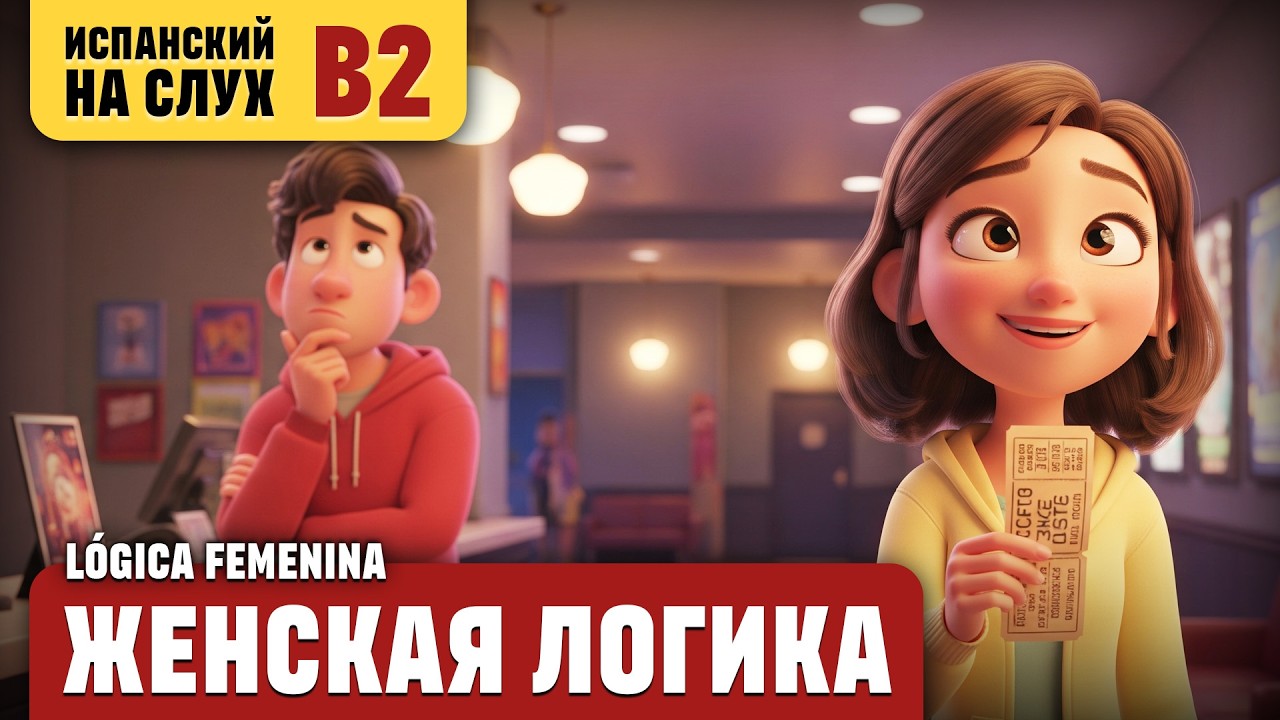 Женская логика. Весёлый рассказ (уровень B2). Испанский на слух.