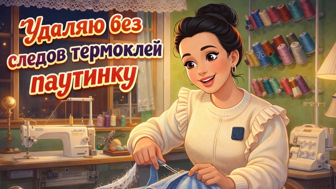 Испортила ткань термоклеем-паутинкой? Показываю, как всё исправить
