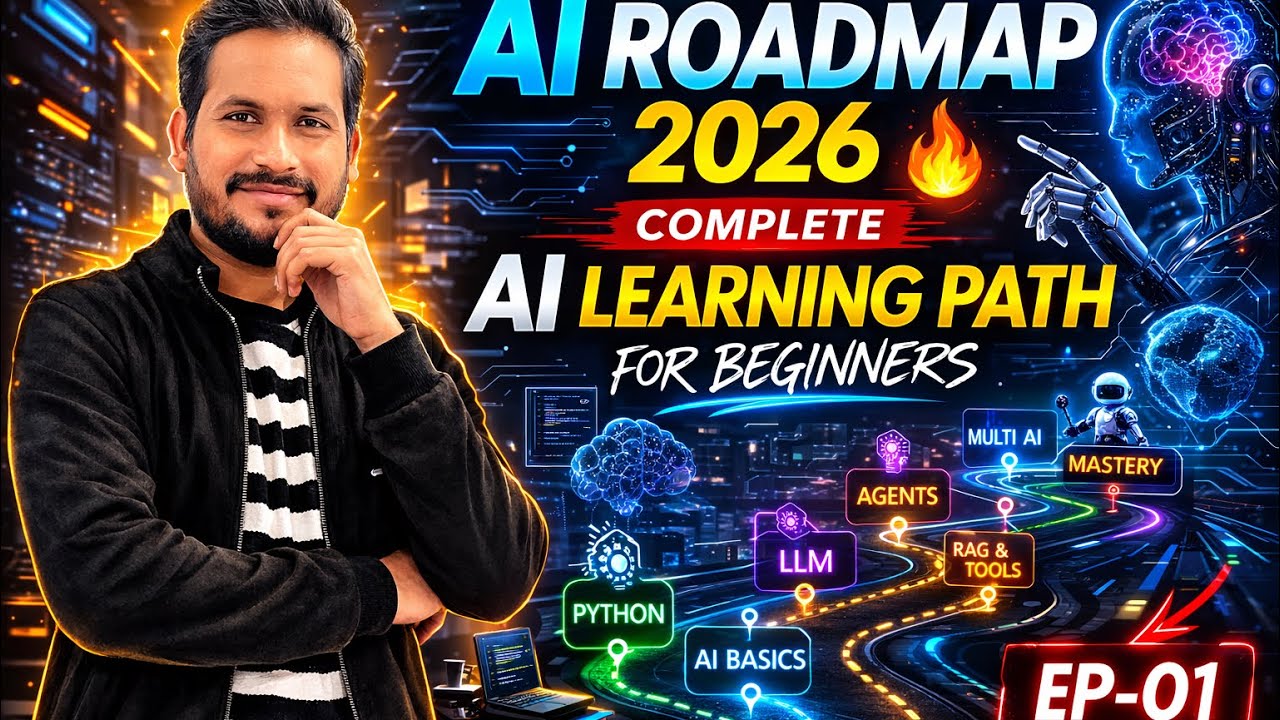 AI Roadmap 2026 🔥 | Complete AI Learning Path for Beginners | EP-01