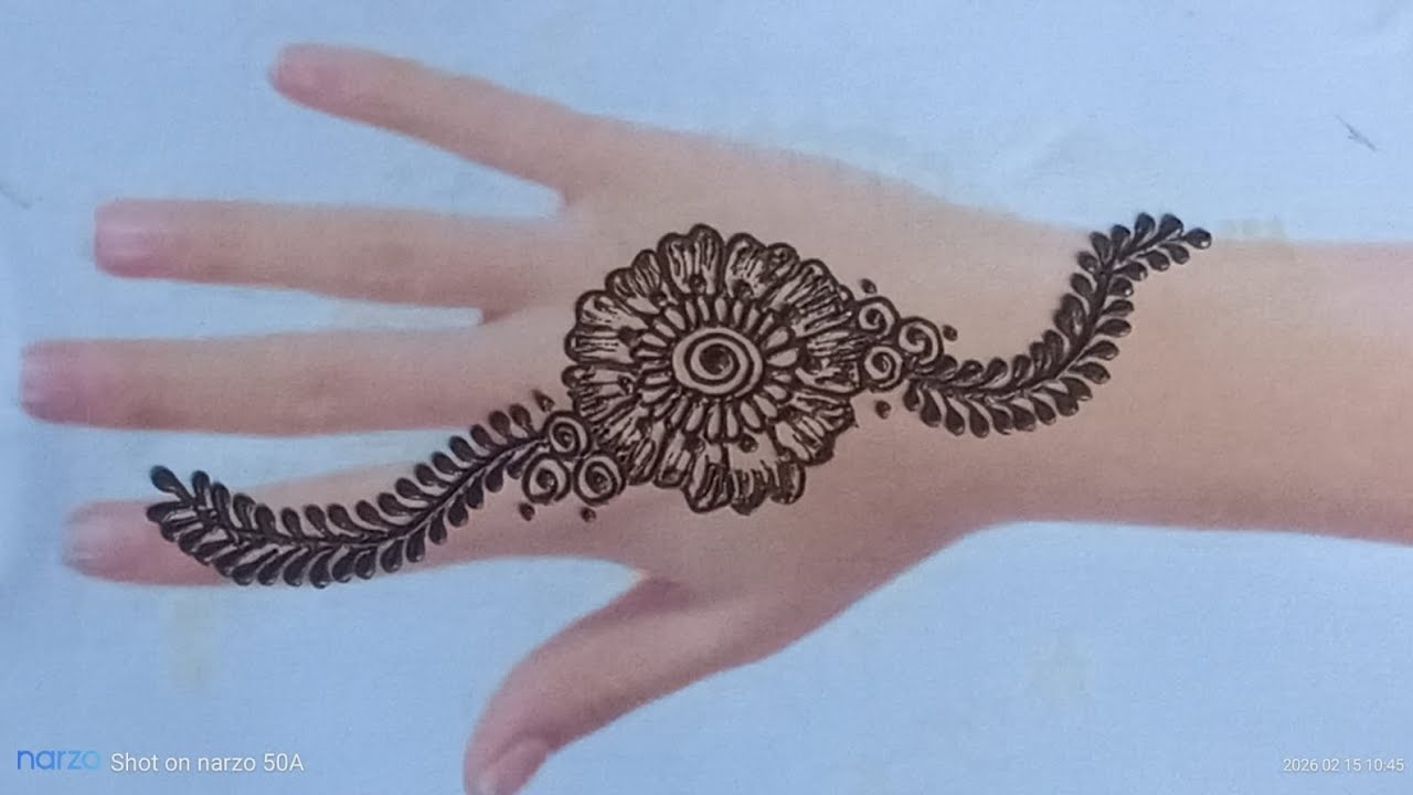 मेहंदी लगाने का आसान ट्रिक l  very easy mehandi trick