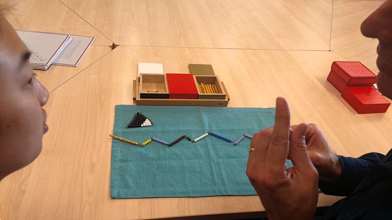 Montessori math additions snake game