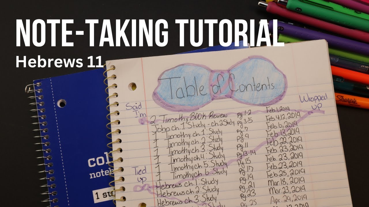 How to take notes on the Bible| Tutorial| Mini-Bible Study Hebrews 11