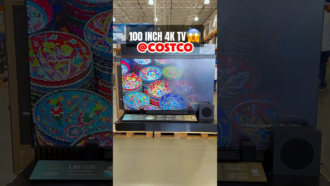 Hisense 100-Inch 4K QLED TV&mdash;Cinematic Scale Now at Costco! #costcofinds #shorts