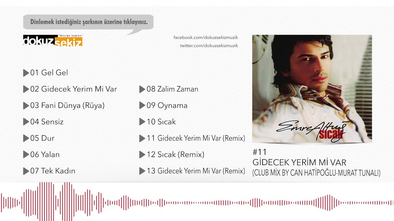 Emre Altuğ - Gidecek Yerim Mi Var (Club Mix by Can Hatipoğlu Murat Tunalı)  (Official Audio)