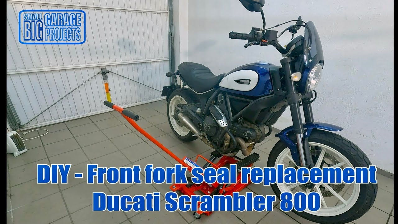 DIY Front Fork Seal Replacement Ducati Scrambler 800 & some tools