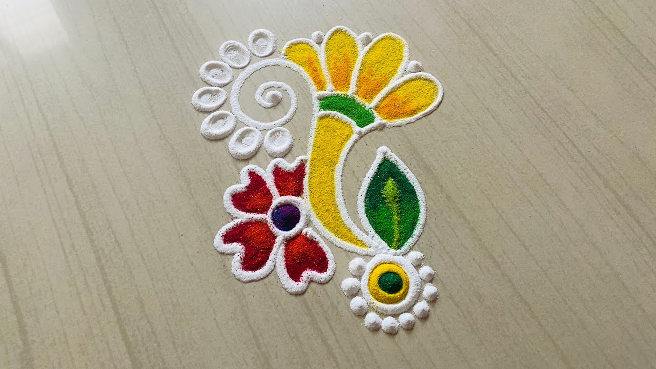 Daily Easy Rangoli Designs | दररोजसाठी सोप्या 3 रांगोळ्या | Small Simple rangoli designs 