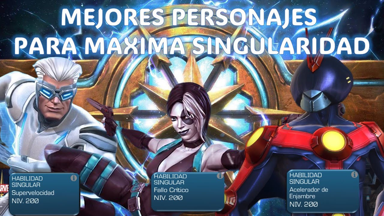 LOS MEJORES CAMPEONES DE 5,6 Y 7 ⭐QUE DEBEN TENER SU HABILIDAD SINGULARIDAD AL MAXIMO | Marvel MCOC