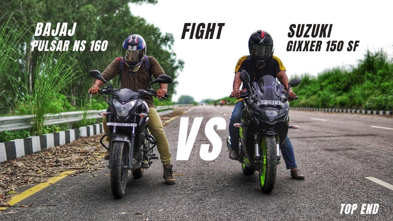 Bajaj Pulsar NS160 Vs Suzuki Gixxer 150SF | Indian Vs Japanese | Long Race