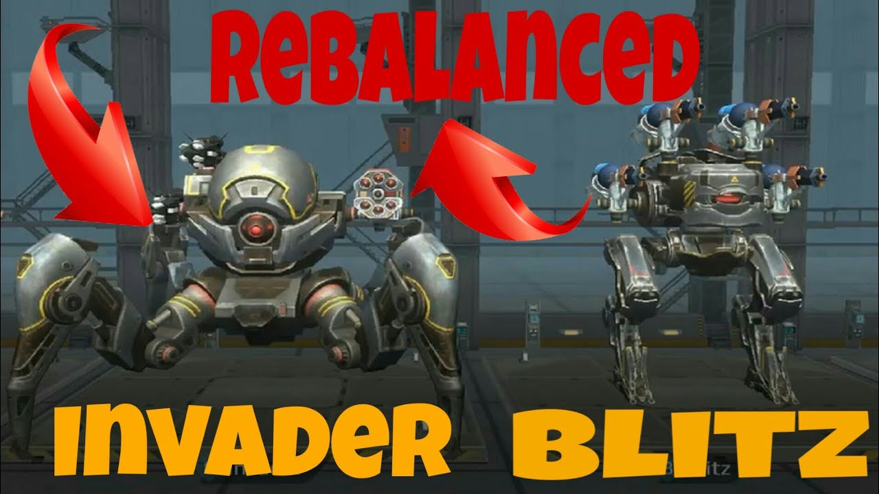 Suppress Bots Has Been Rebalanced | Invader/Rayker/Blitz Gameplay - War Robots Test Server [4.3]