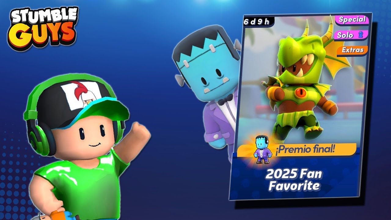 EVENTO CON SKIN | 2025 Fan Favorite 😱 STUMBLE GUYS #stumbleguys