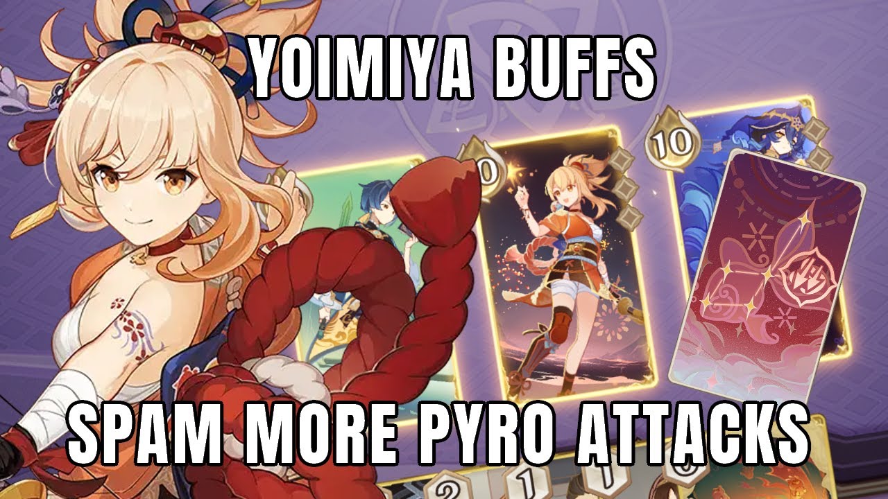 Yoimiya Buffs Allows Her To Spam More Pyro Attacks! | Genshin TCG