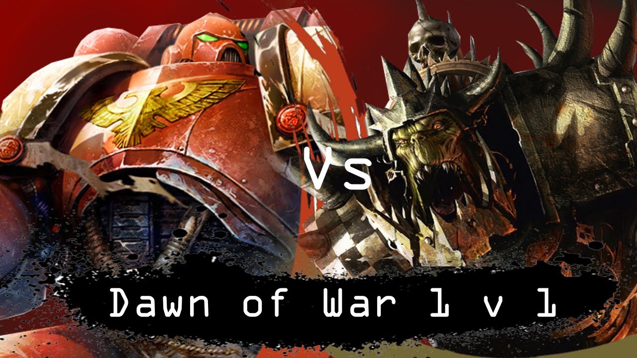 Dawn of War  Soulstorm 1 v 1 Space Marines vs Orks