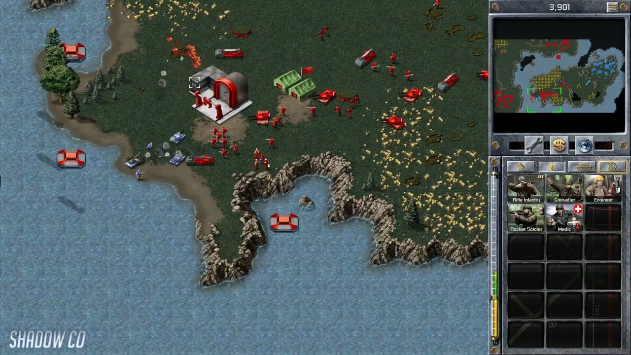 C&C Remastered Distant Thunder - Capturing the Allied Base (Compilation)