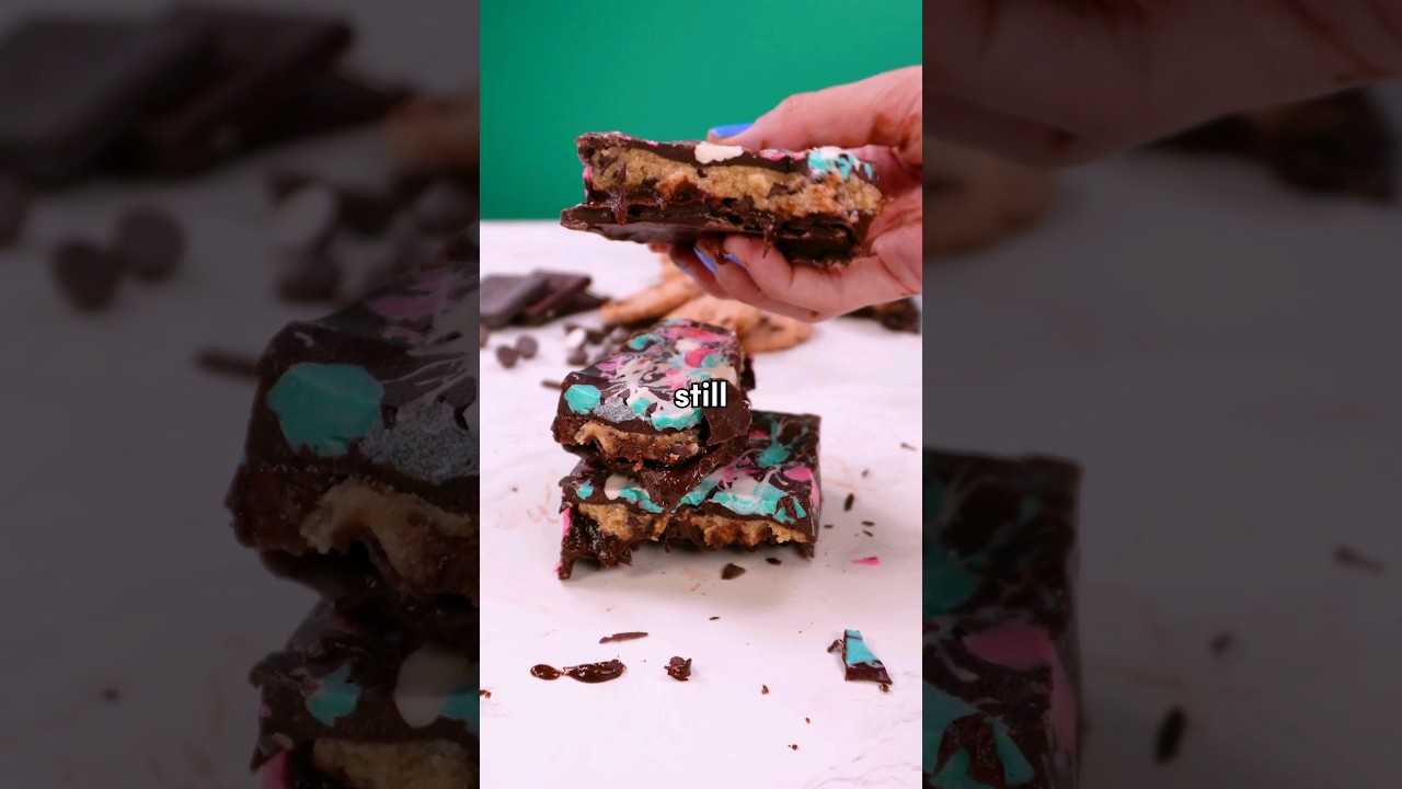 This RICH brownie filled chocolate bar is mind blowing!