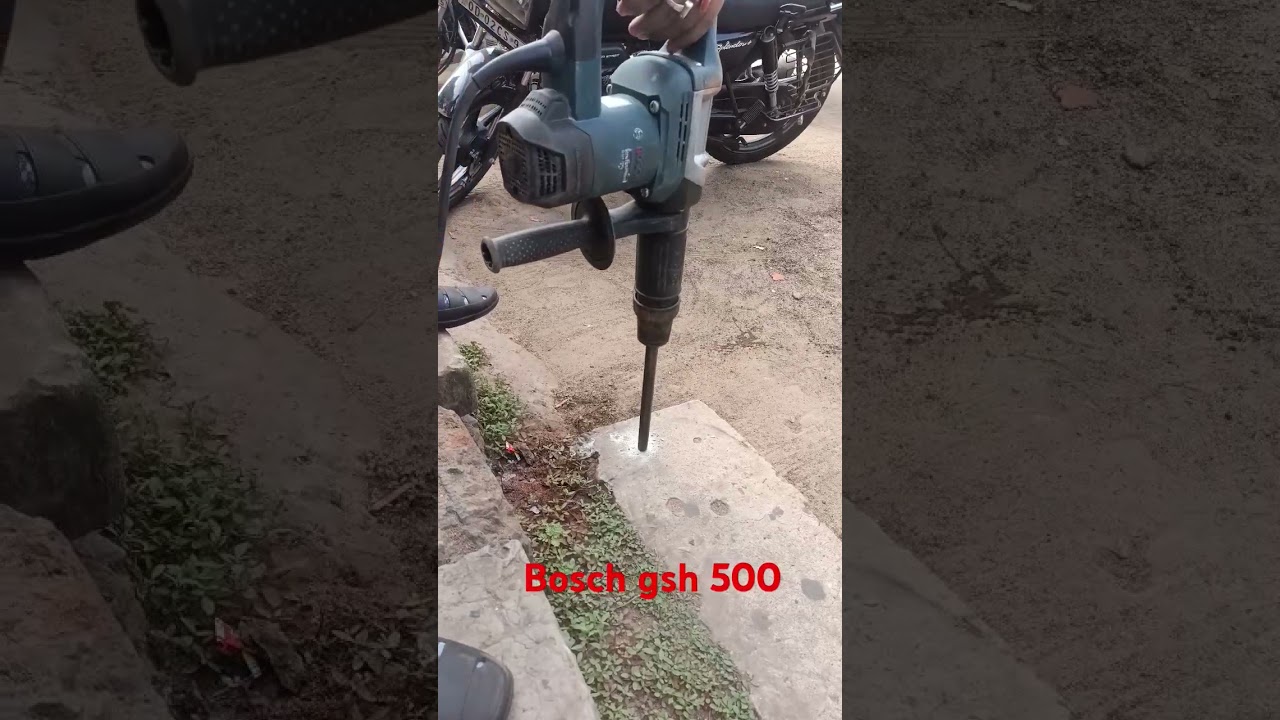 Bosch 5kg breaker Gsh 500 Breaking testing#india #automobile #boschindia #powertool #breaker