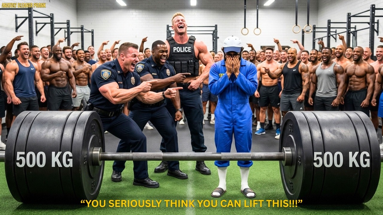 ANATOLY 32KG Mop Lift Leaves ANGRY Bodybuilders Speechless & SCARED!!!  | Anatoly Gym Pranks
