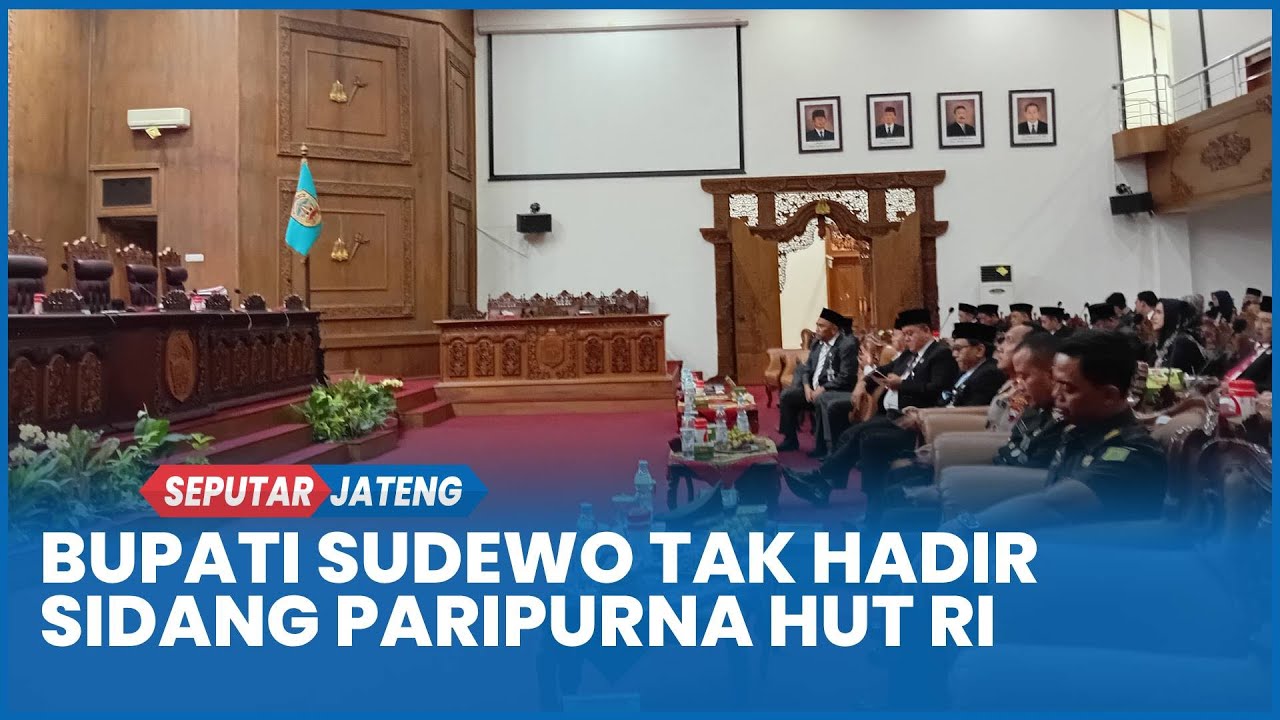Bupati Sudewo Tak Hadiri Paripurna Mendengarkan Pidato Kenegaraan Presiden RI di DPRD Pati