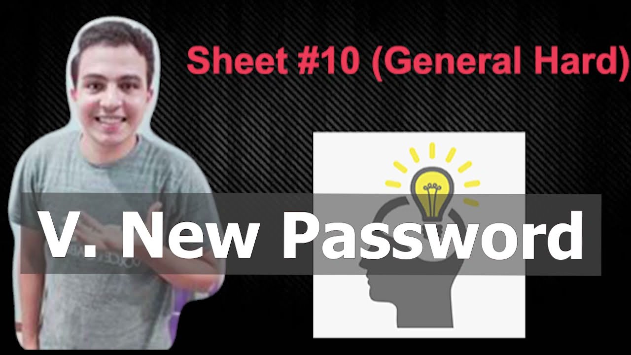 V. New Password