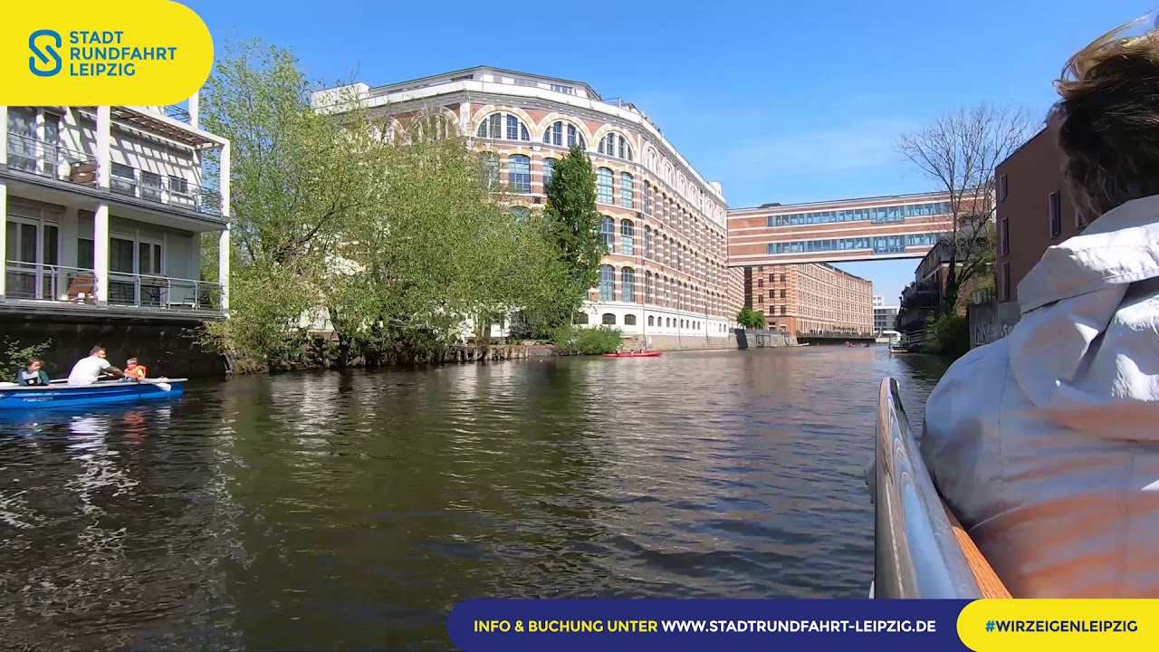 Kanalrundfahrt durch Leipzig - per Boot durch die Messestadt