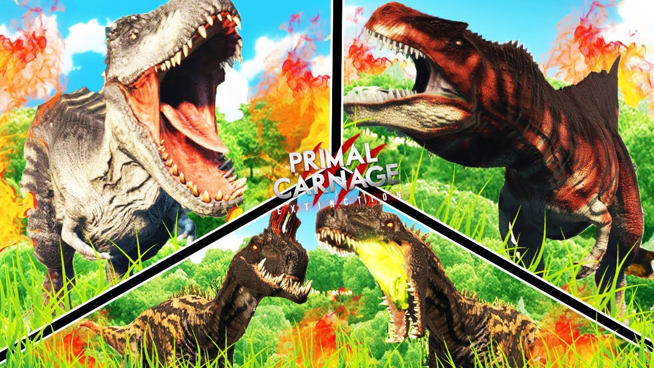 DINOSAURIOS CON MANDIBULAS GIGANTES | PRIMAL CARNAGE EXTINCTION