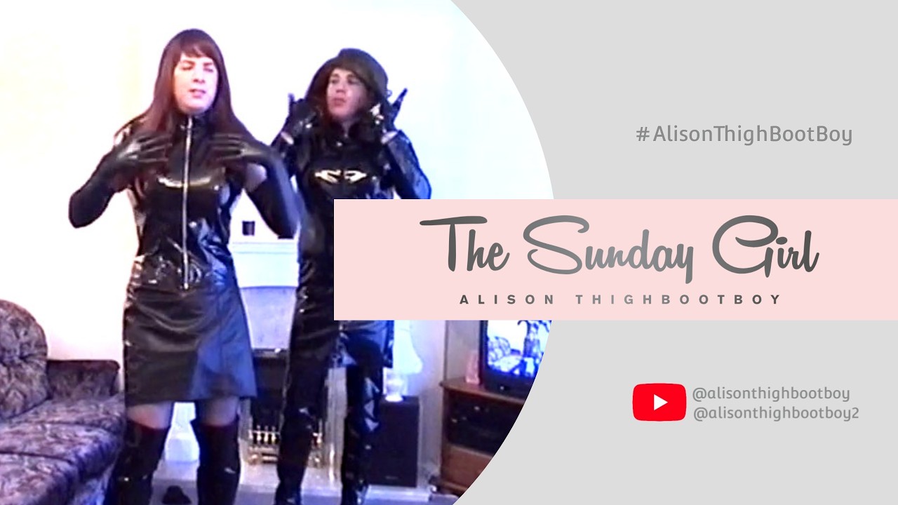 Первый раз — Элисон и Стеф — блестящие трансвеститы в ПВХ #AlisonThighBootBoy @Alison-TVinPVC