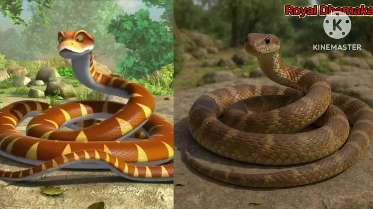 Jungle Book Cartoon All Characters in Real Life😱