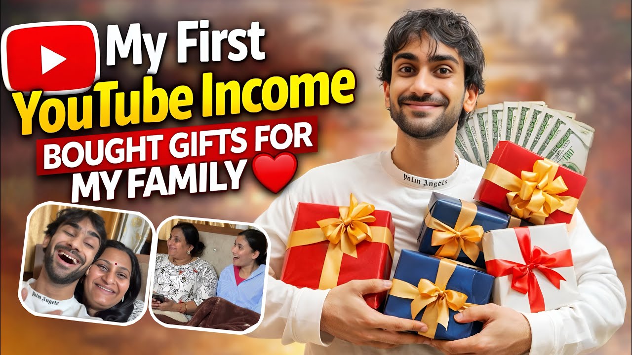 My First YouTube Income-Bought Gifts for My Family❤️||Priceless reaction 😍❤️