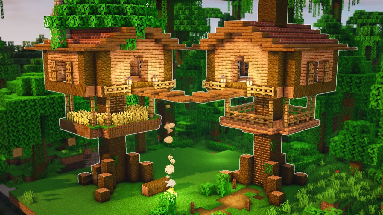 Minecraft Jungle Tree House Tutorial | Easy How To Build
