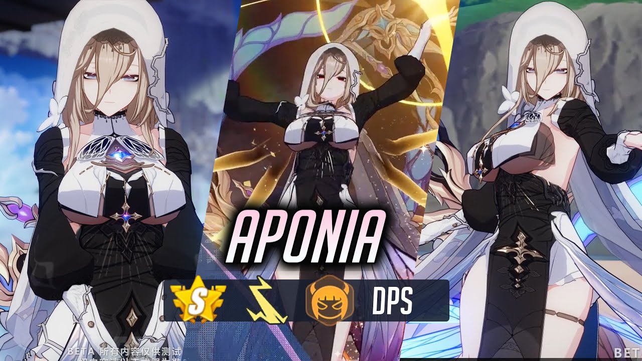 Honkai 5.7 - New valk APONIA Gameplay - S-rank BIO Lightning DPS