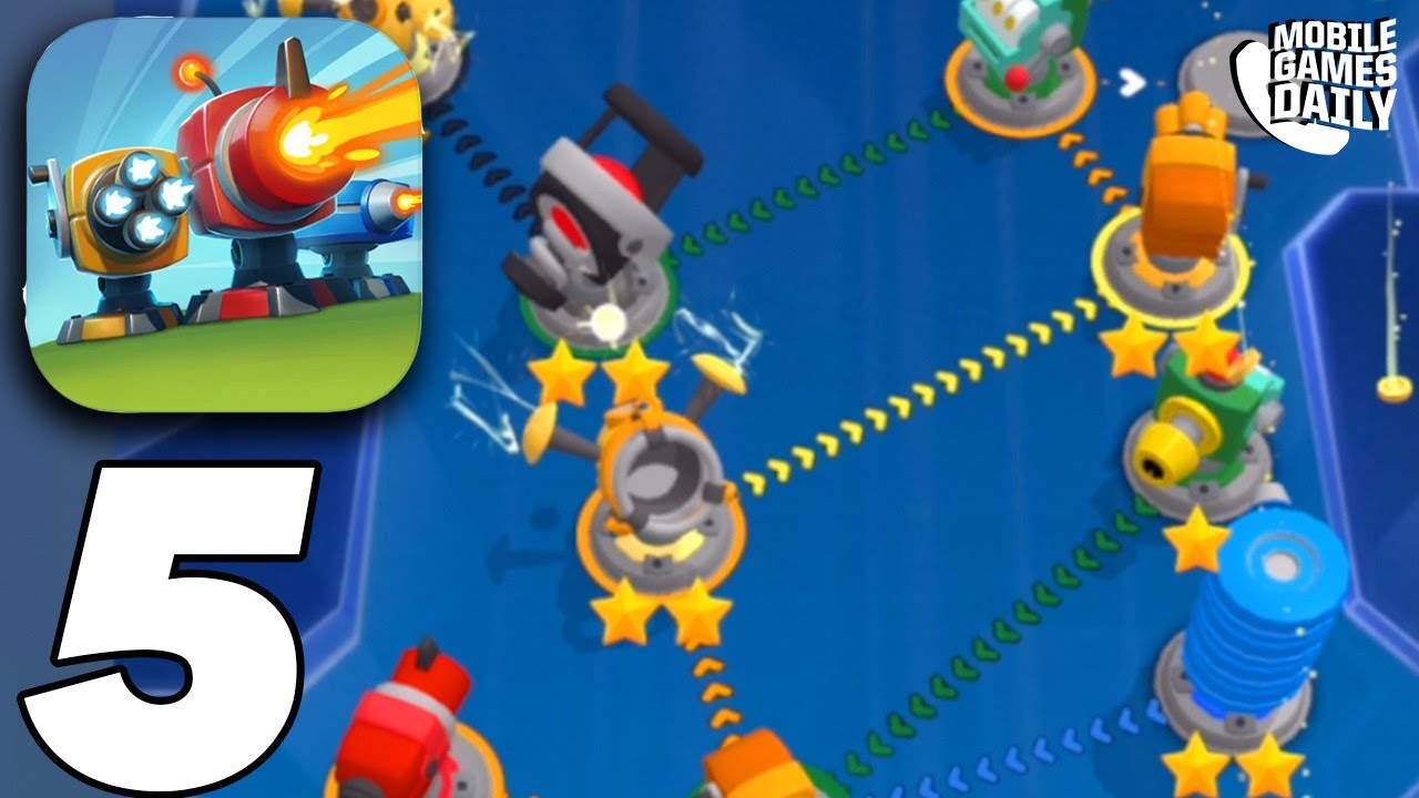 AUTO DEFENSE Gameplay Walkthrough Part 5 - World 5 (iOS, Android)
