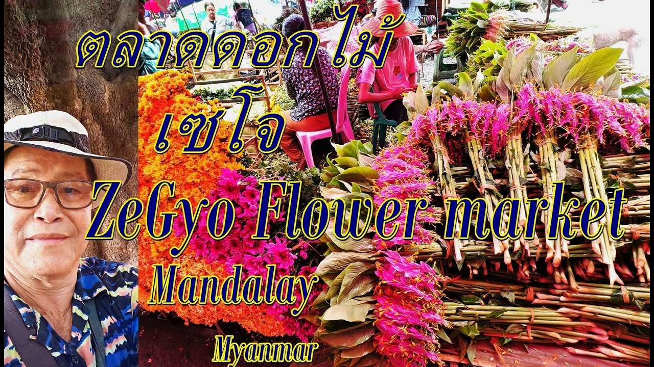 ตลาดดอกไม้ที่มัณฑะเลย์,เที่ยวพม่า ,ตลาดเซโจ,Naing Htoo,Taxi driverjMandalay,ZeGyo Market